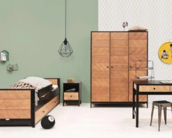 Dilan Desk In Black/Natural 11 Dilan Desk In Black/Natural -Room to Grow 0003 writing desk job vintage honey 5 76228.1673364291