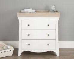 Clara 3 Drawer Chest & Changer In White & Driftwood Ash 8 Clara 3 Drawer Chest & Changer In White & Driftwood Ash -Room to Grow 3 Drawer Dresser and Changer Clara Driftwood Ash asp 002 04486.1661774669
