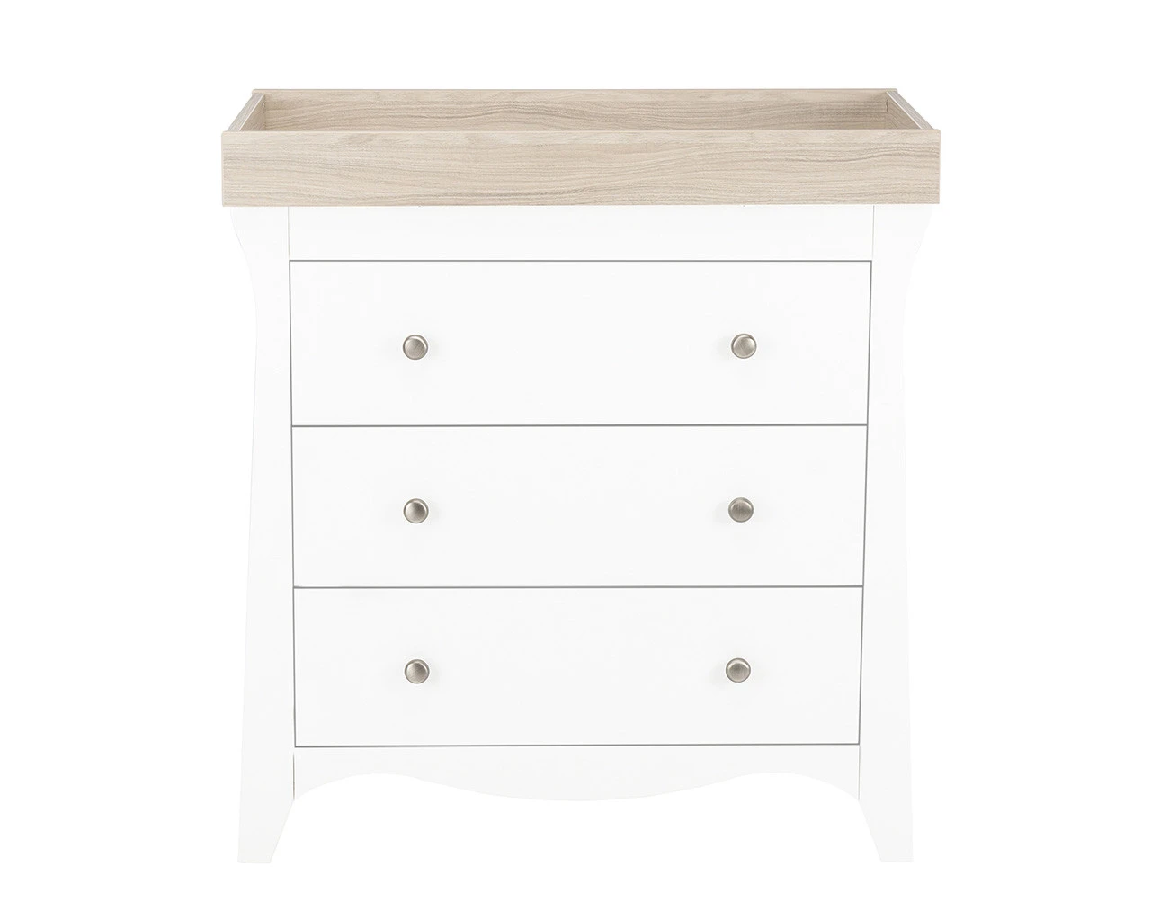 Clara 3 Drawer Chest & Changer In White & Driftwood Ash 5 Clara 3 Drawer Chest & Changer In White & Driftwood Ash - Image 5