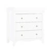 Clara 3 Drawer Chest & Changer In White