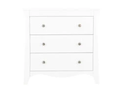 Clara 3 Drawer Chest & Changer In White -Room to Grow 3 Drawer Dresser and Changer Clara White pdt 007 43308.1661773283