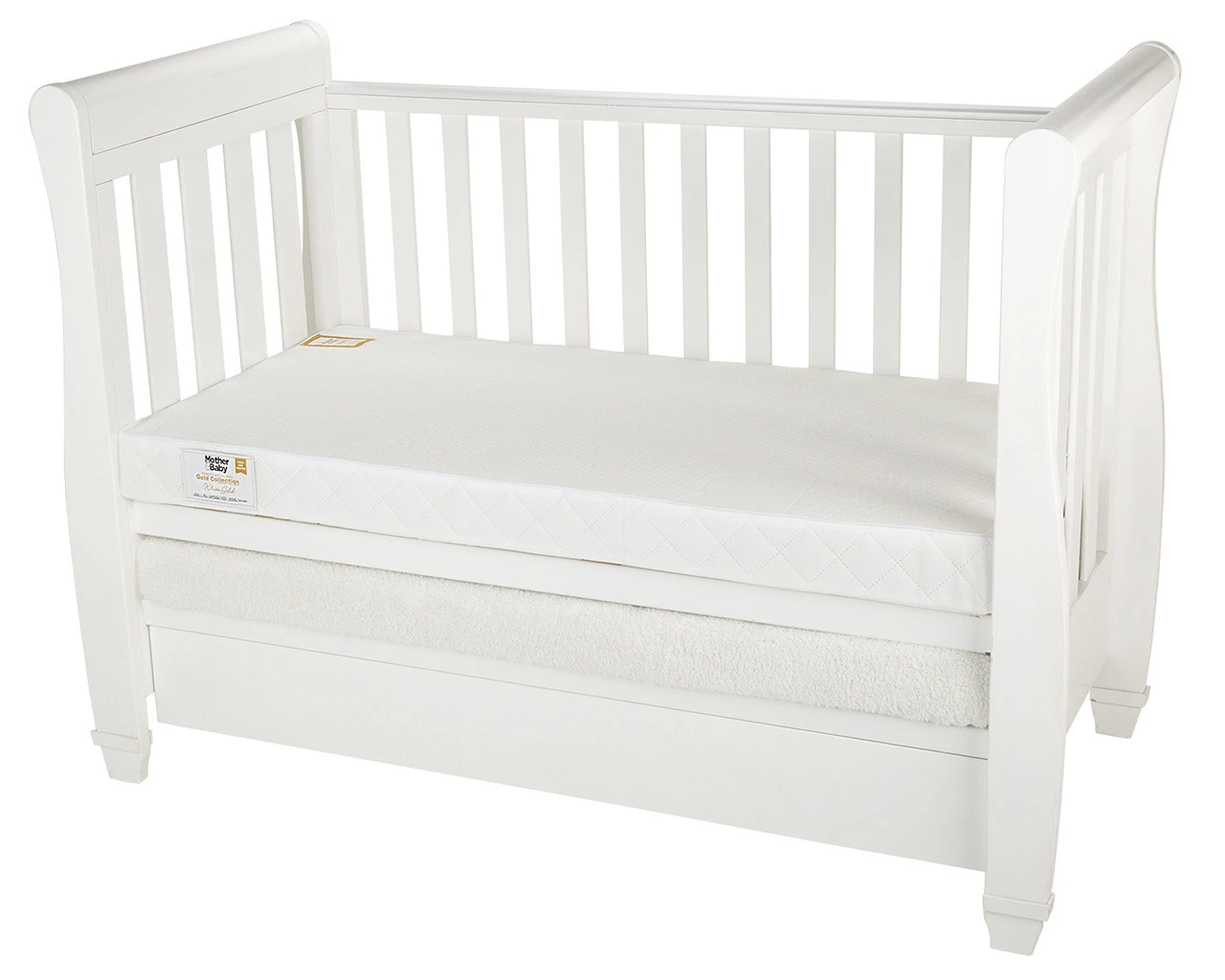 Mother & Baby White Gold Anti Allergy Pocket Sprung Cot Bed Mattress 140x70cm 5 Mother & Baby White Gold Anti Allergy Pocket Sprung Cot Bed Mattress 140x70cm - Image 5