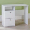 Bloc White 2 Drawer Desk