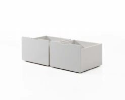 Breeze Solid Wood Low Midsleeper Bed In White 11 Breeze Solid Wood Low Midsleeper Bed In White -Room to Grow Breeze 0000 2 Drawers White 96702.1658843986