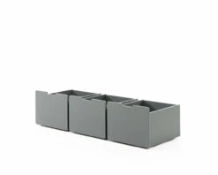 Breeze Solid Wood Low Midsleeper Bed In Grey 12 Breeze Solid Wood Low Midsleeper Bed In Grey -Room to Grow Breeze 0006 3 Drawers Grey 29333.1658843486