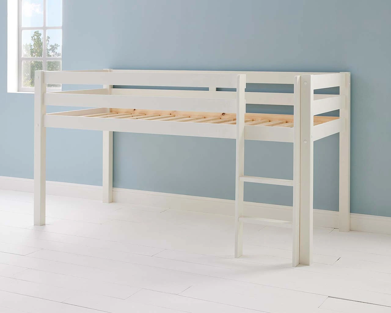 Breeze Solid Wood Mid Sleeper Bed With Pull Out Desk And Chest 9 Breeze Solid Wood Mid Sleeper Bed With Pull Out Desk And Chest - Image 9