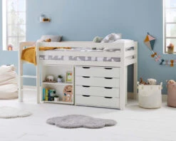 Breeze Solid Wood Midsleeper Bed -Room to Grow Breeze 0030 Midsleeper chest desk 68977.1658841651