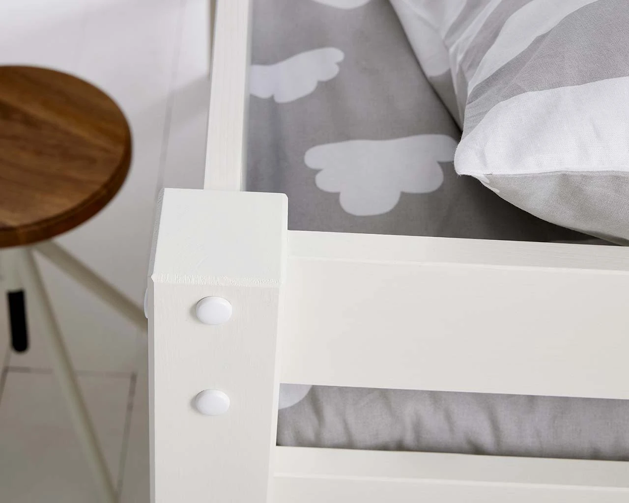 Breeze Solid Wood Mid Sleeper Bed With Pull Out Desk 5 Breeze Solid Wood Mid Sleeper Bed With Pull Out Desk - Image 5