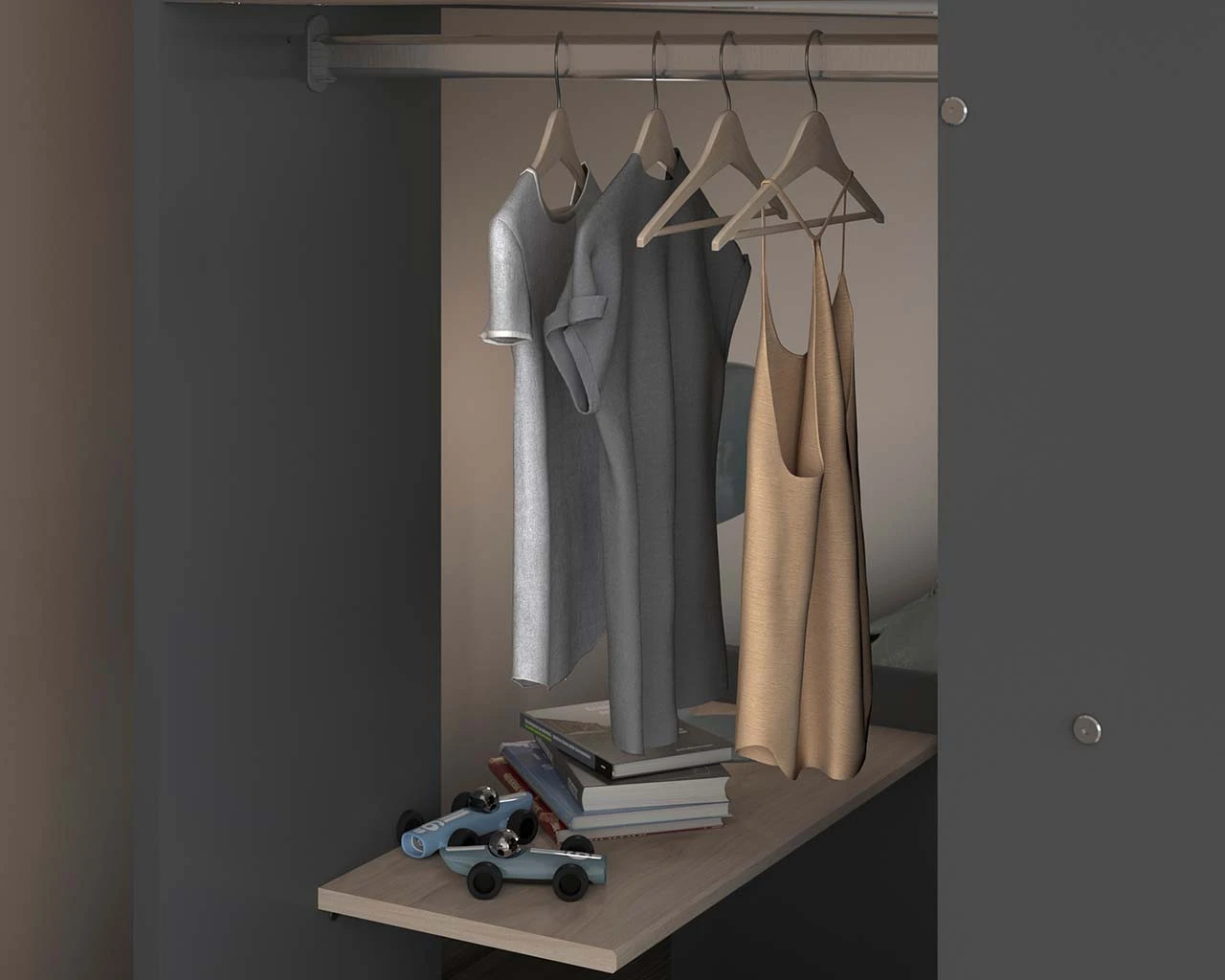 Coco Bunk Bed In Oak & Grey 4 Coco Bunk Bed In Oak & Grey - Image 4