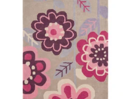 Pink Flowers Rug
