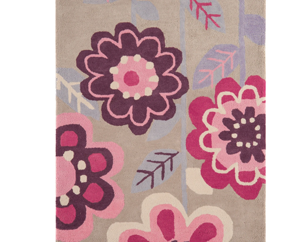 Pink Flowers Rug 1 Pink Flowers Rug