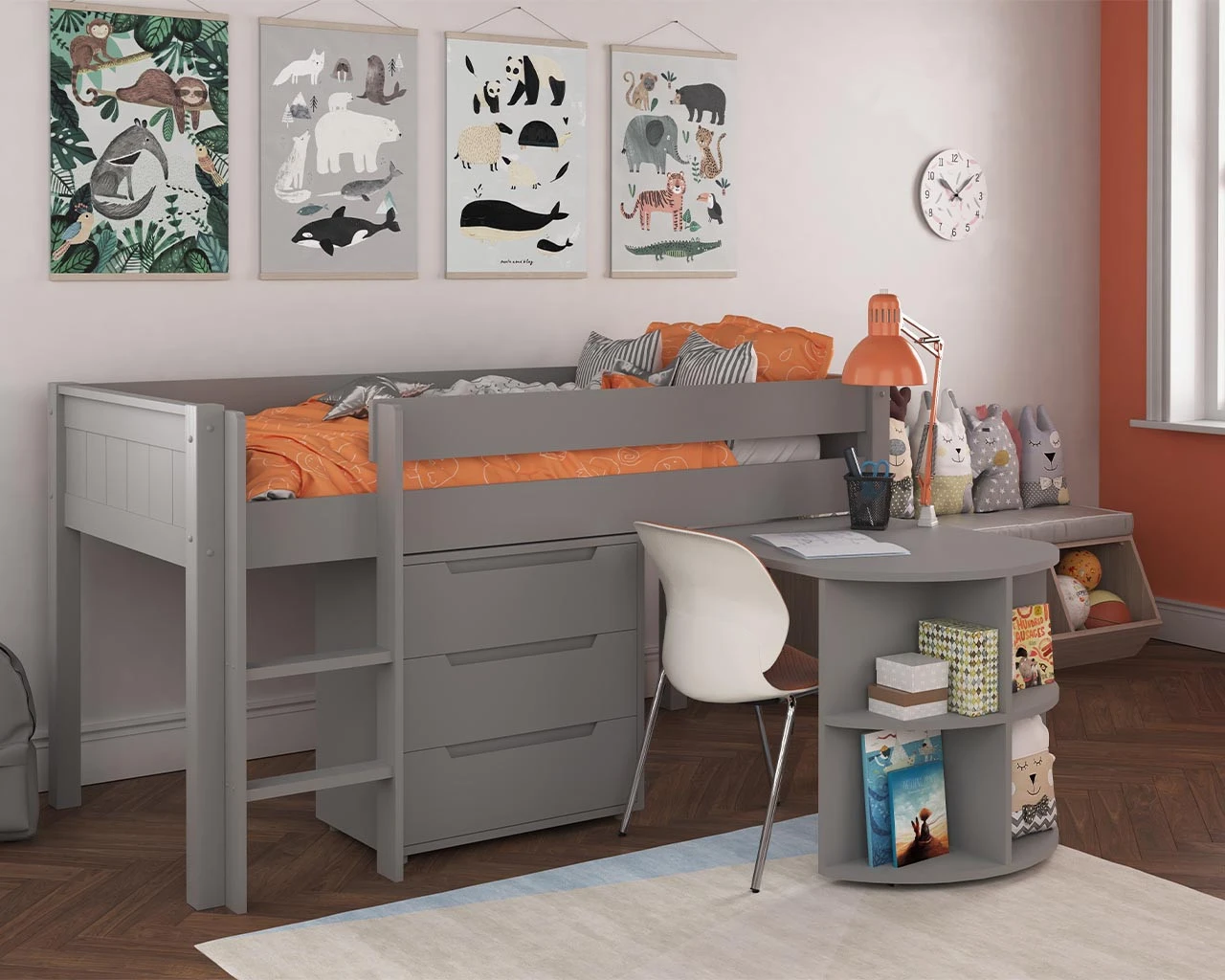 Stompa CK Midsleeper Bed With Pull Out Desk And Chest 2 Stompa CK Midsleeper Bed With Pull Out Desk And Chest - Image 2