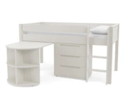 Stompa CK Midsleeper Bed With Pull Out Desk And Chest