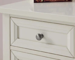 Cambridge 3+2 Drawer Chest In White 11 Cambridge 3+2 Drawer Chest In White -Room to Grow Cambridge Bedside Table 0003 Surf White close up 69094.1658756871