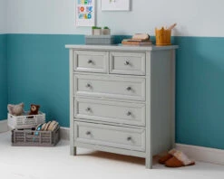 Cambridge 3+2 Drawer Chest In Soft Grey