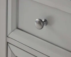Cambridge 3+2 Drawer Chest In Soft Grey -Room to Grow Cambridge Grey handle detail 81626.1658757191