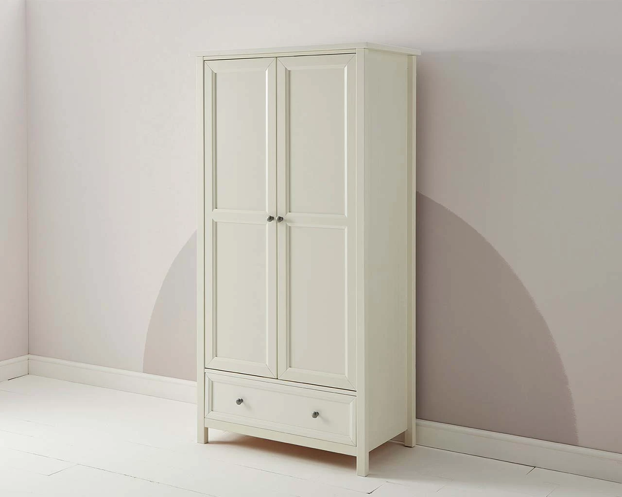 Cambridge Double Wardrobe In White 4 Cambridge Double Wardrobe In White - Image 4