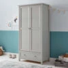 Cambridge Double Wardrobe In Soft Grey