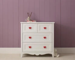 Princess White 4 Drawer Chest