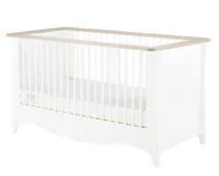 Clara Cot Bed In White & Driftwood Ash