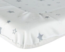 Baby Changing Mat In White With Grey Stars