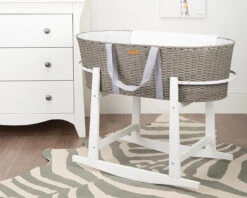 Rocking Stand For Moses Basket In White