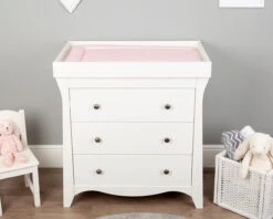 Baby Changing Mat In Pink With Geometric Print -Room to Grow Cuddleco 0011 Changing Mat Pink Geo Print 3 65716.1661853949