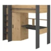 Grayson Highsleeper Bed With Desk & Wardrobe