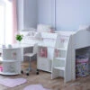Eli Midsleeper With Pullout Desk And Cube Storage Unit