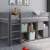Estella Grey Mid Sleeper With Cube And Desk
