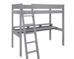 Estella Grey High Sleeper With Gaming Desk