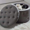 Florence Round Storage Pouffe