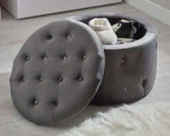 Florence Round Storage Pouffe