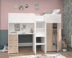 Tom Junior Highsleeper Bed With Wardrobe & Desk 15 Tom Junior Highsleeper Bed With Wardrobe & Desk -Room to Grow High sleeper 0003 2360 32332.1658936060