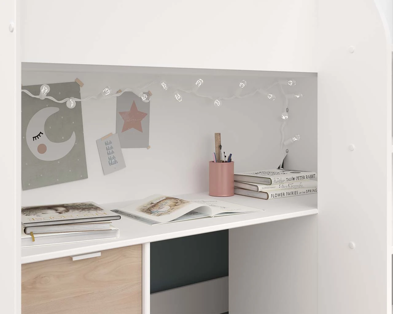 Tom Junior Highsleeper Bed With Wardrobe & Desk 7 Tom Junior Highsleeper Bed With Wardrobe & Desk - Image 7