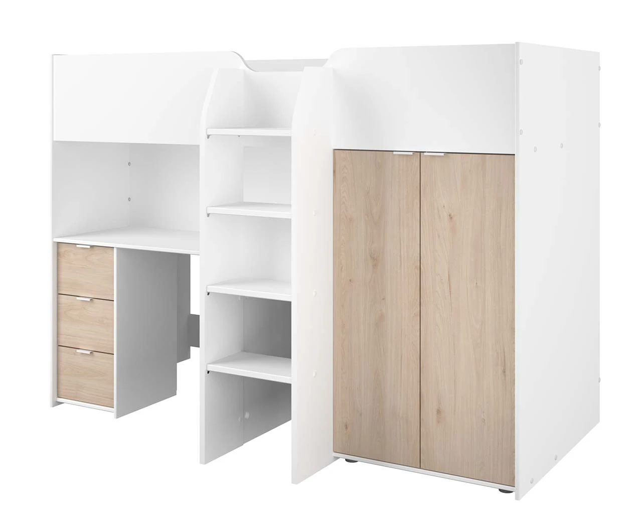 Tom Junior Highsleeper Bed With Wardrobe & Desk 1 Tom Junior Highsleeper Bed With Wardrobe & Desk