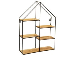 Large Black House Shelf