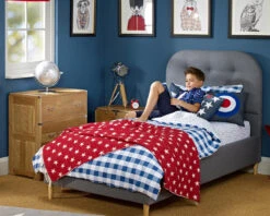 Hoxton Single Upholstered Bed 6 Hoxton Single Upholstered Bed -Room to Grow Hoxton Single 0000 Single bed lifestyle 27288.1659438599