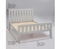 Jubilee King Bed In Soft Grey