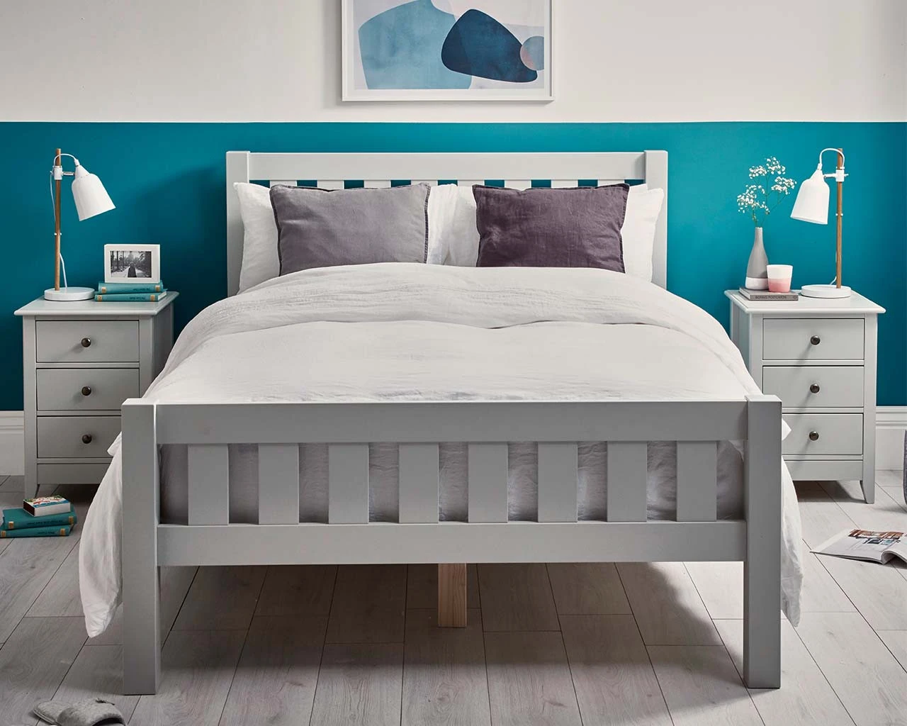 Jubilee King Bed In Soft Grey 2 Jubilee King Bed In Soft Grey - Image 2