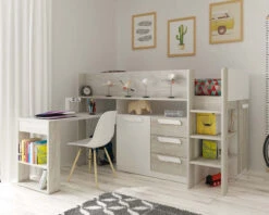 Girona Midsleeper 9 Girona Midsleeper -Room to Grow Kids Avenue 0001 Mid White 27491.1660130278