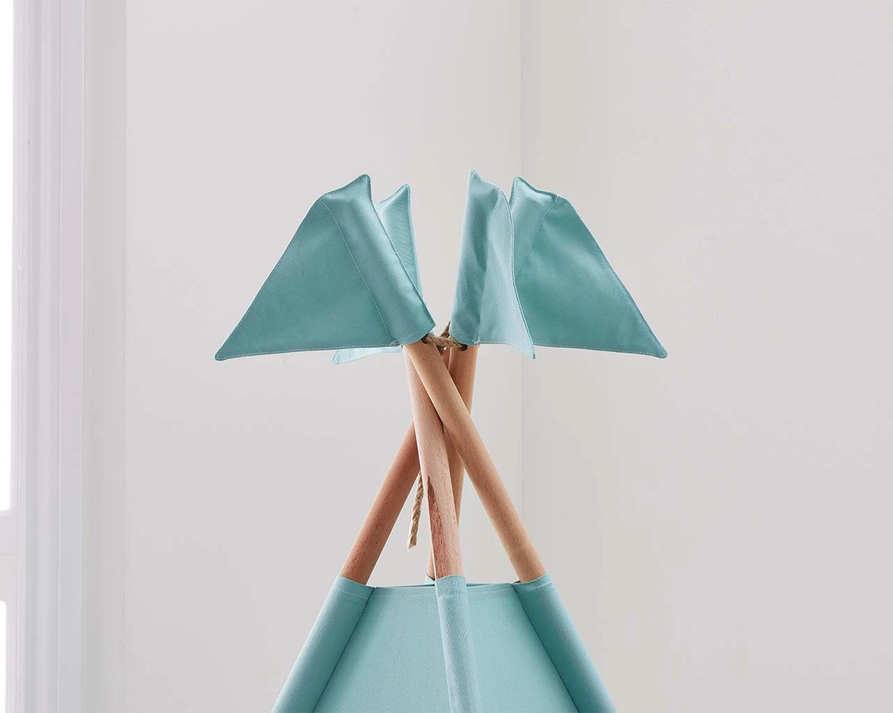 Kids Teepee Tent, Cushions And Play Mat In Mint Green 3 Kids Teepee Tent, Cushions And Play Mat In Mint Green - Image 3