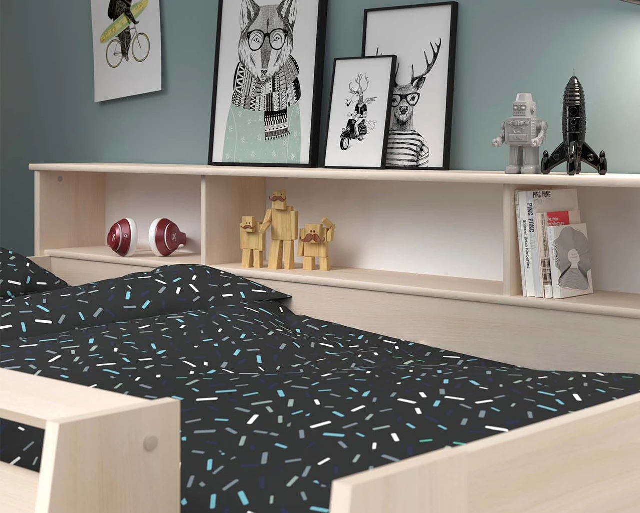 Kurt Acacia Midsleeper With Pull Out Desk 7 Kurt Acacia Midsleeper With Pull Out Desk - Image 7