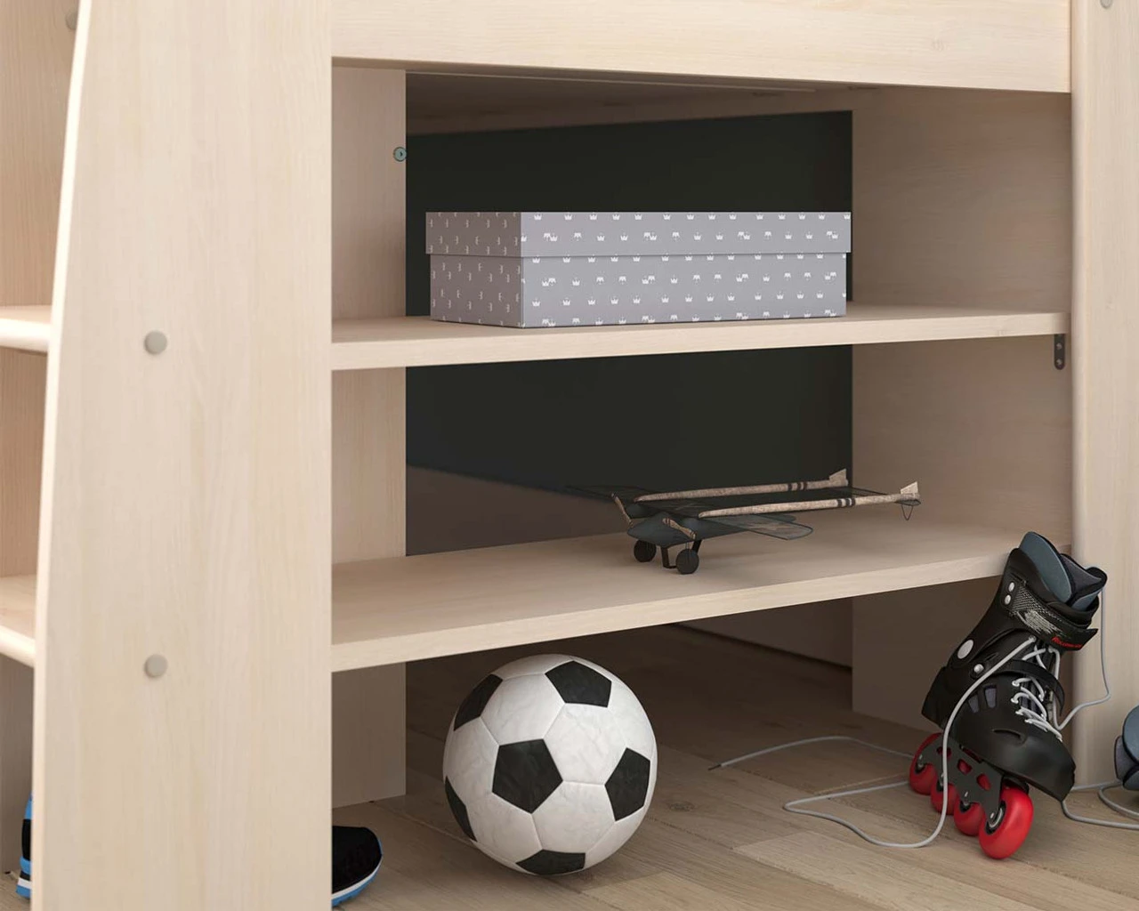 Kurt Acacia Midsleeper With Pull Out Desk 5 Kurt Acacia Midsleeper With Pull Out Desk - Image 5