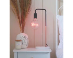 LED Text Light Bulb- Love