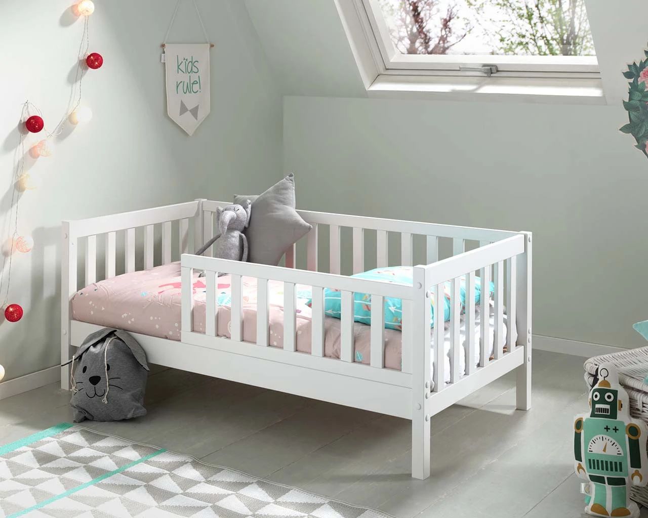 Lark Toddler Bed White 1 Lark Toddler Bed White