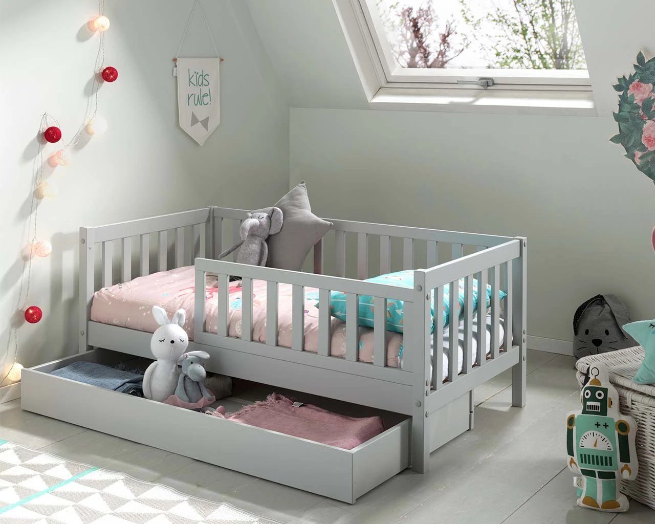 Lark Toddler Bed Grey 1 Lark Toddler Bed Grey