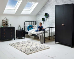 Loop 2 Drawer Bedside Black 5 Loop 2 Drawer Bedside Black -Room to Grow Loop Black 0000 Loop Room Set A lifestyle 93962.1659007644