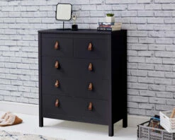 Loop Room Set B In Black 6 Loop Room Set B In Black -Room to Grow Loop Black 0018 Loop 5 drawer chest 68039.1659013569