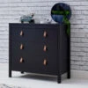 Loop 3 Drawer Chest Black